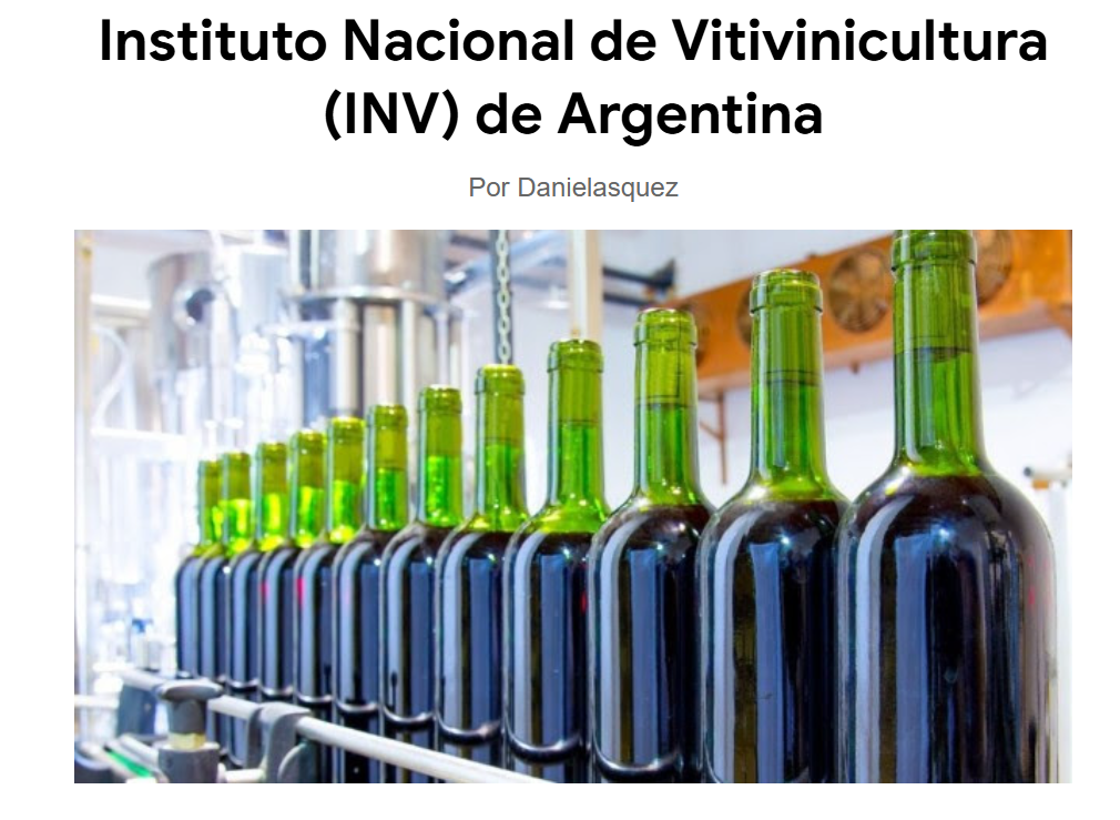 FODA de la reestructuración del Instituto Nacional de Vitivinicultura (INV) de Argentina 